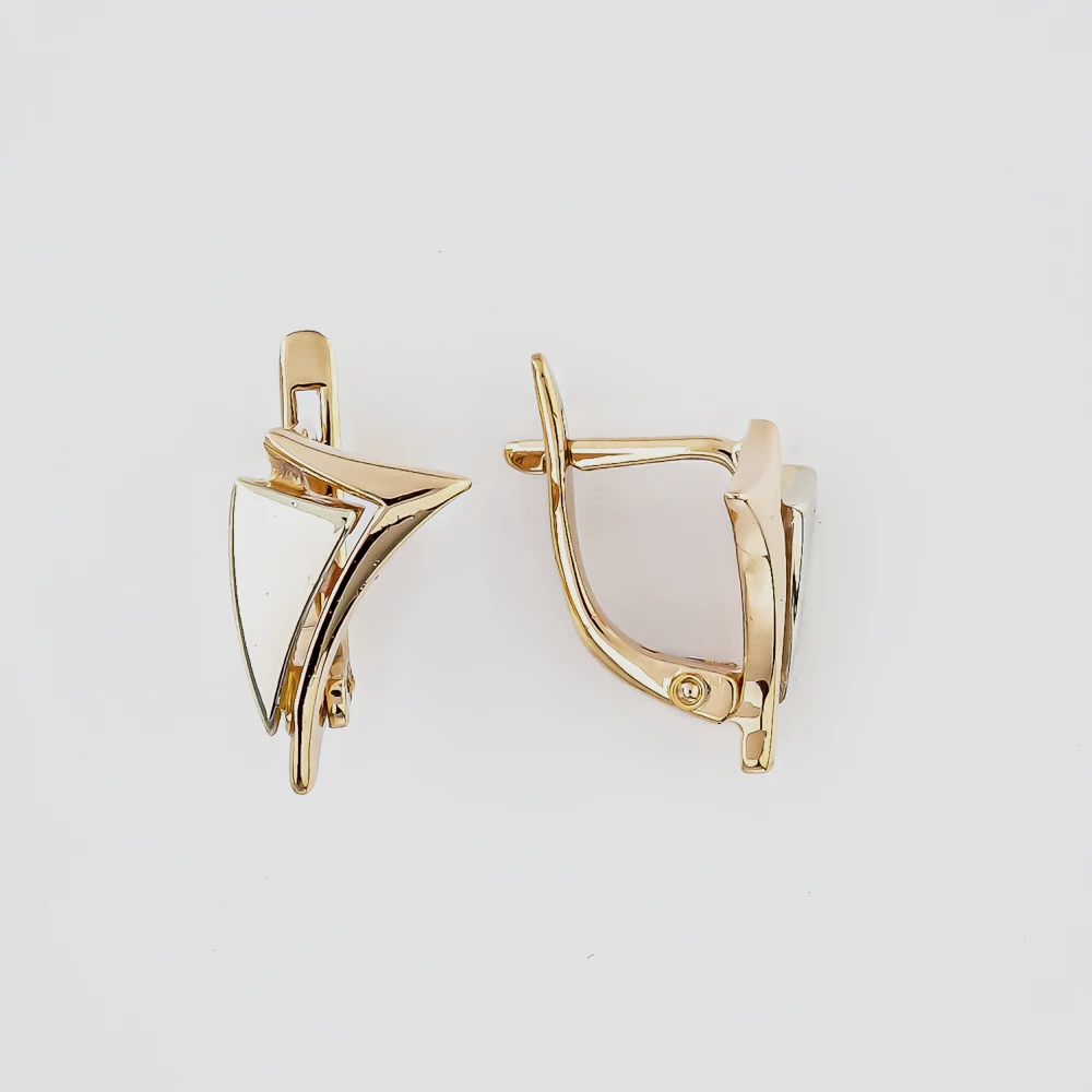 Серьги из красного золота 585 пробы