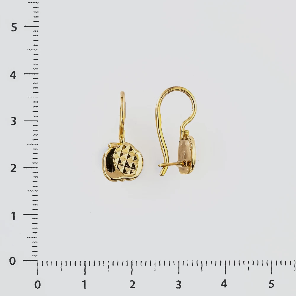 Серьги из красного золота 583 пробы