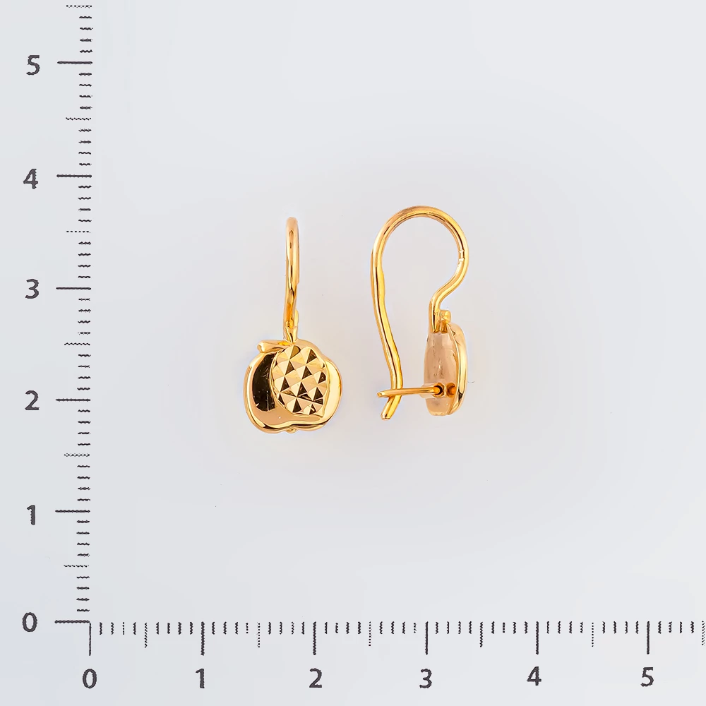 Серьги из красного золота 583 пробы