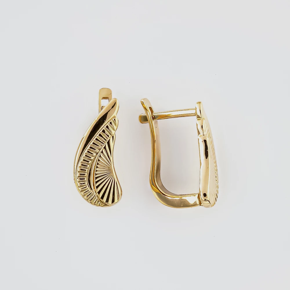 Серьги из красного золота 585 пробы
