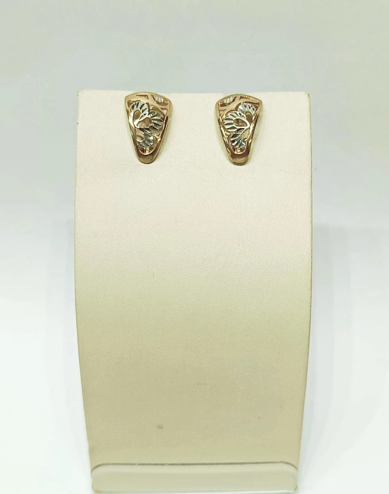 Серьги из красного золота 585 пробы