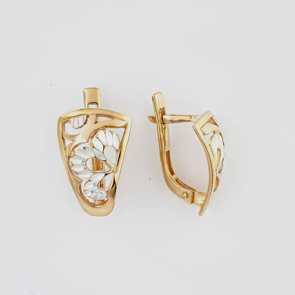 Серьги из красного золота 585 пробы