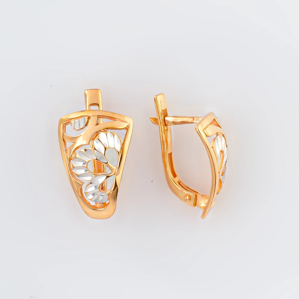 Серьги из красного золота 585 пробы