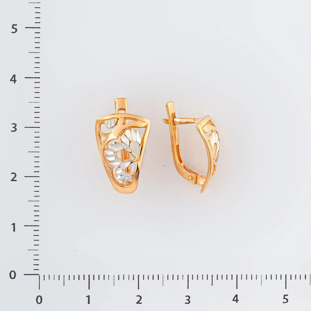 Серьги из красного золота 585 пробы