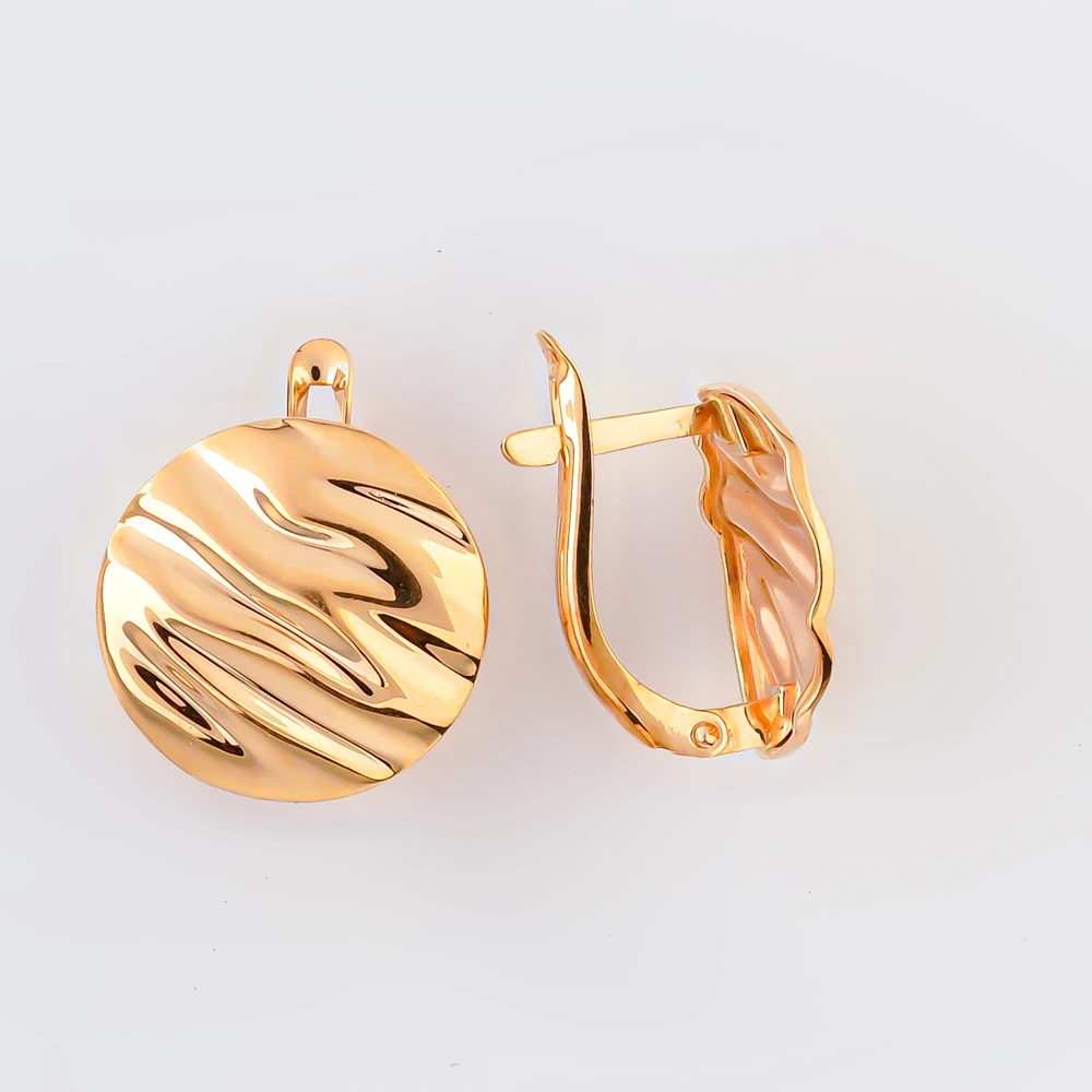 Серьги из красного золота 585 пробы