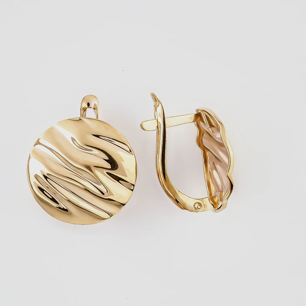 Серьги из красного золота 585 пробы