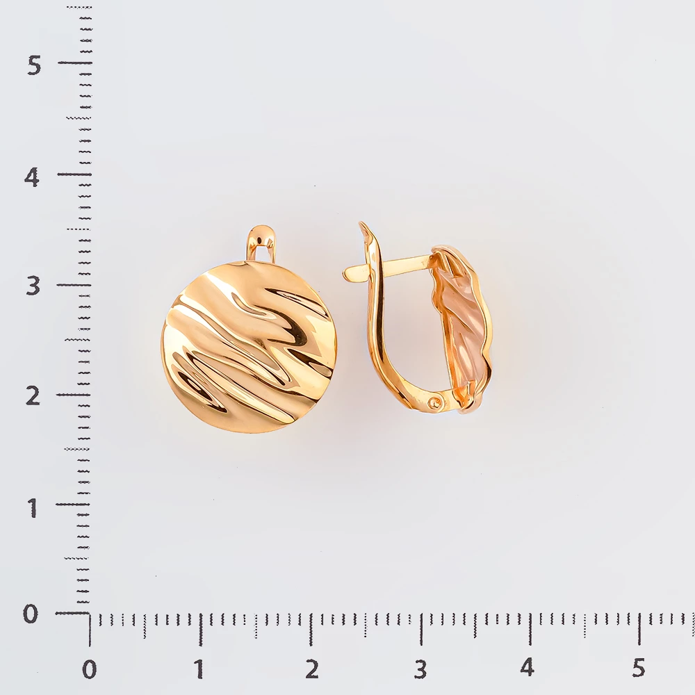 Серьги из красного золота 585 пробы