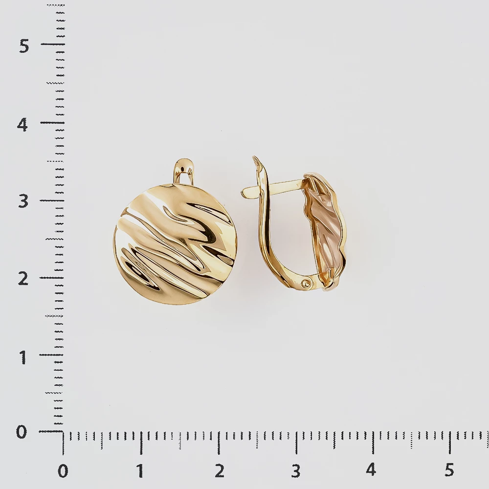 Серьги из красного золота 585 пробы