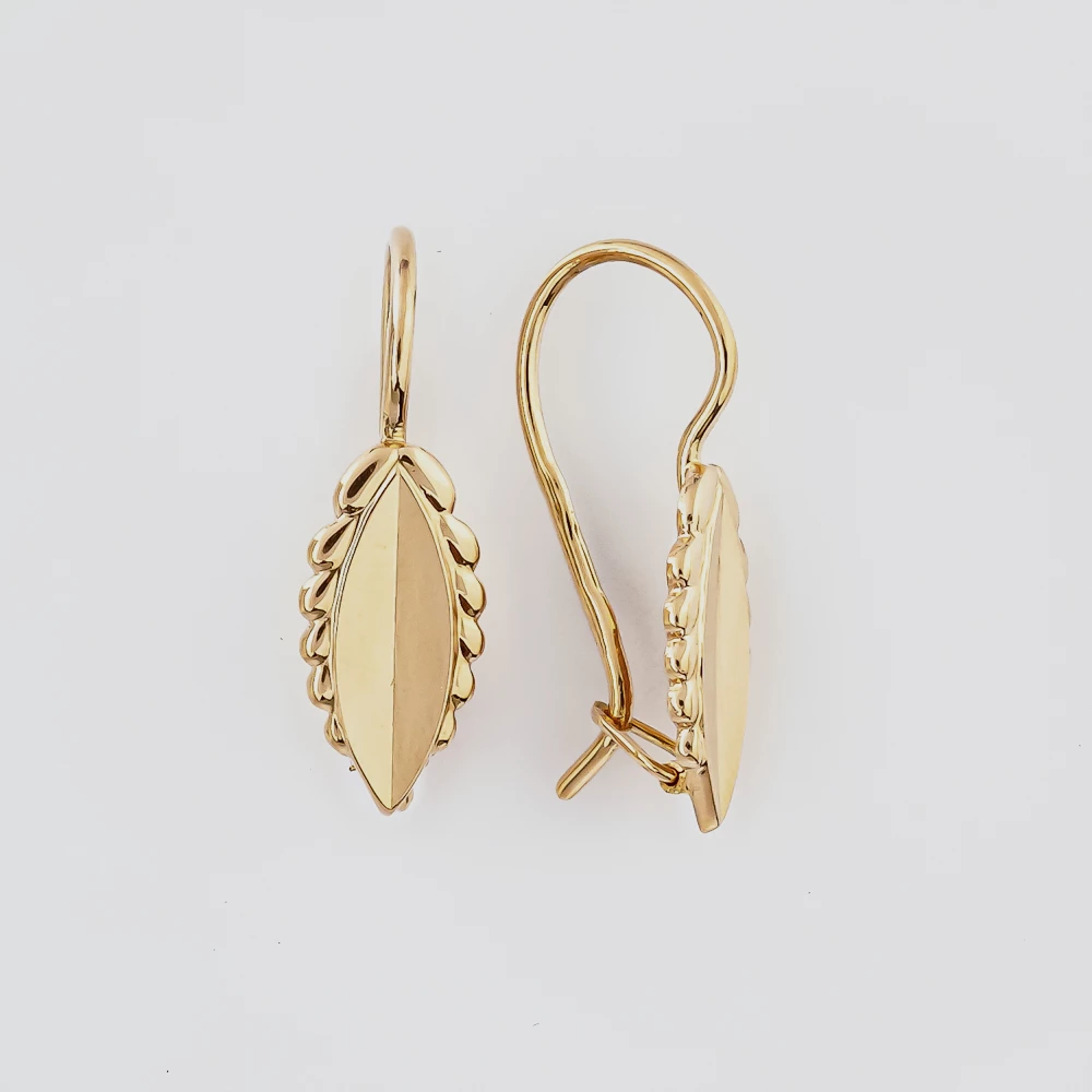 Серьги из красного золота 585 пробы