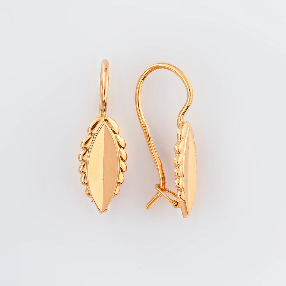 Серьги из красного золота 585 пробы
