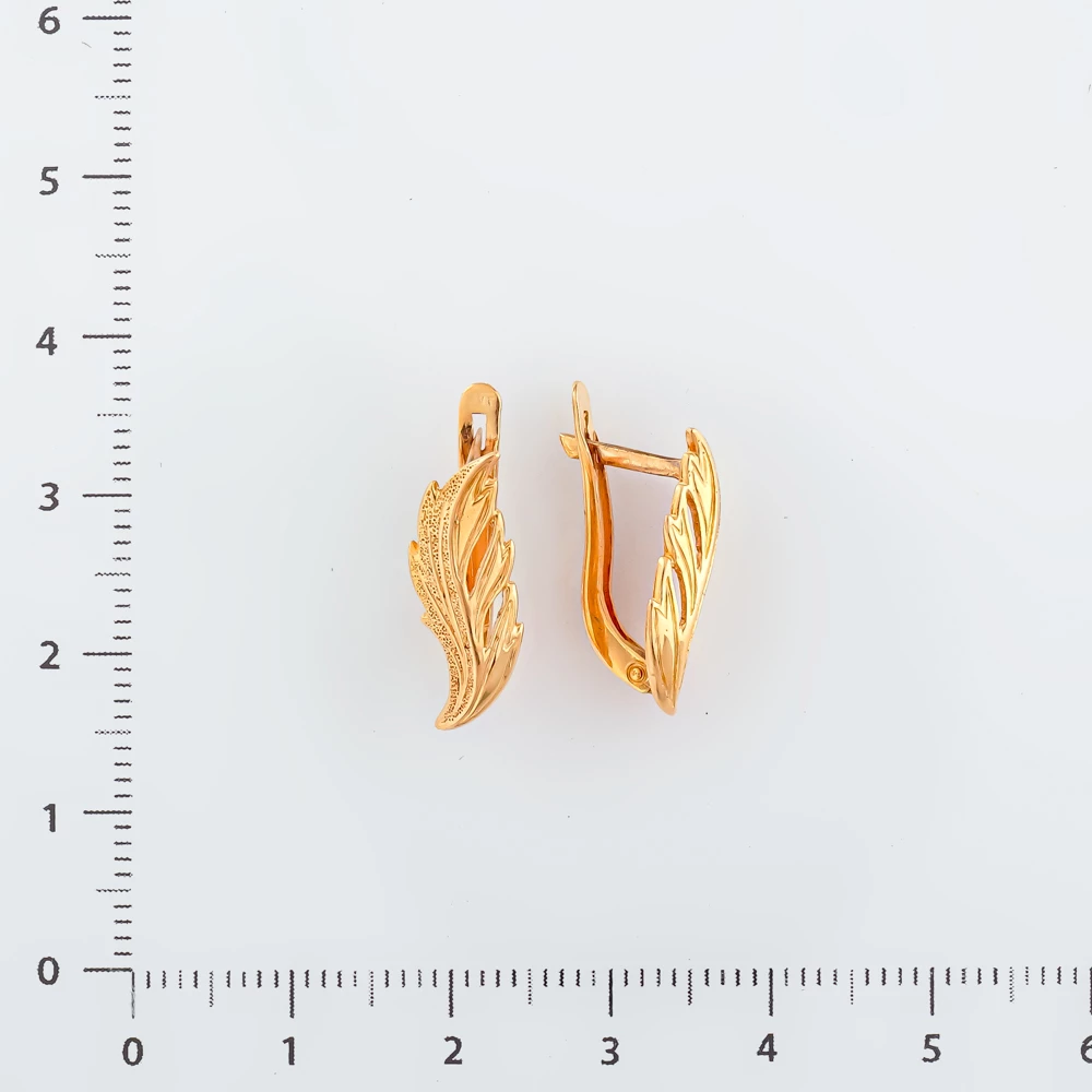 Серьги из красного золота 583 пробы