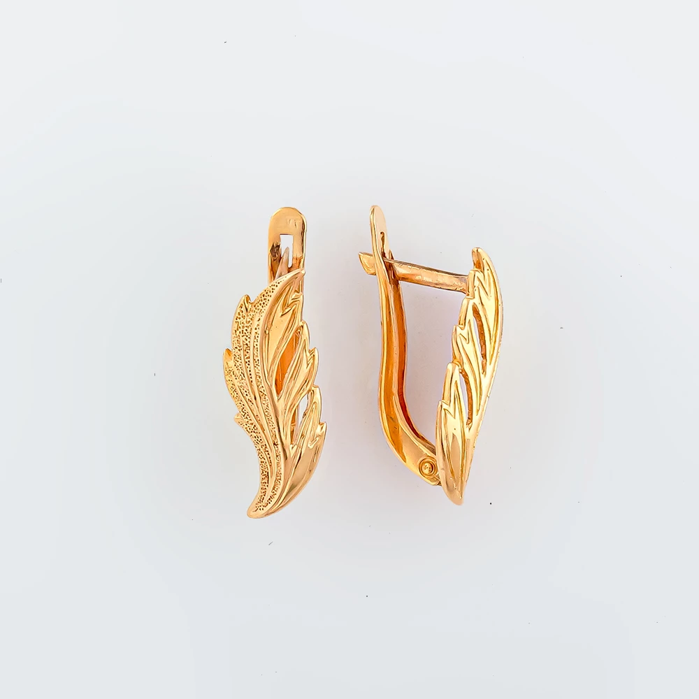 Серьги из красного золота 583 пробы