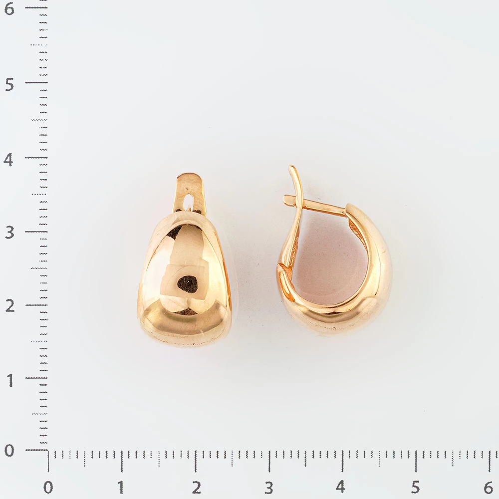 Серьги из красного золота 585 пробы