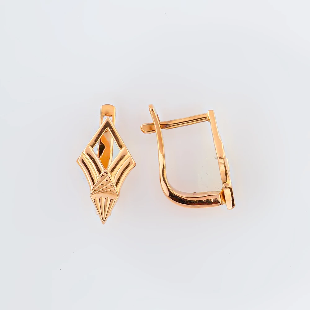 Серьги из красного золота 585 пробы