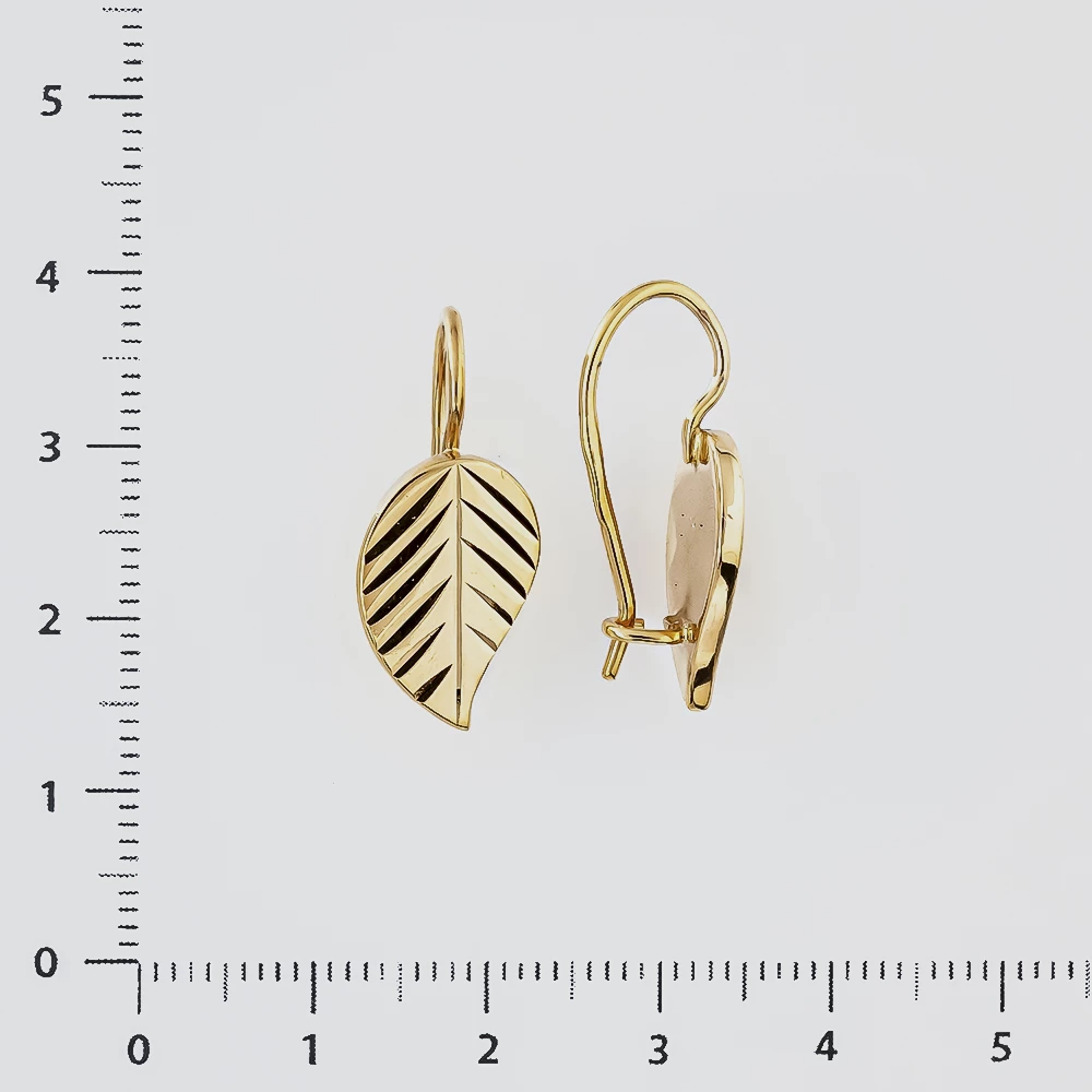 Серьги из красного золота 583 пробы