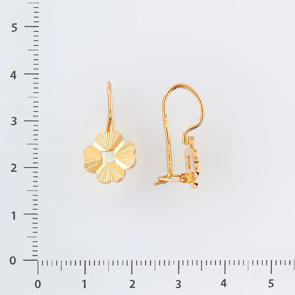 Серьги из красного золота 583 пробы