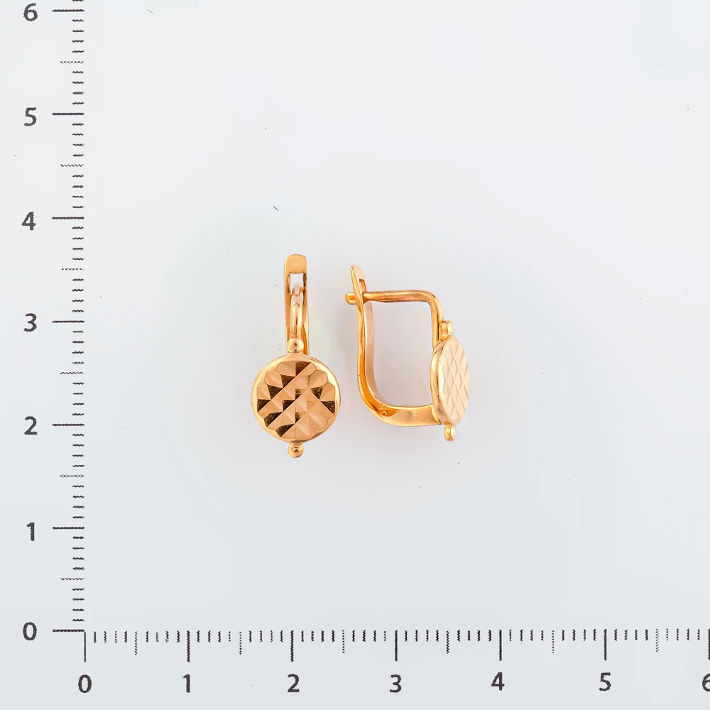 Серьги из красного золота 585 пробы