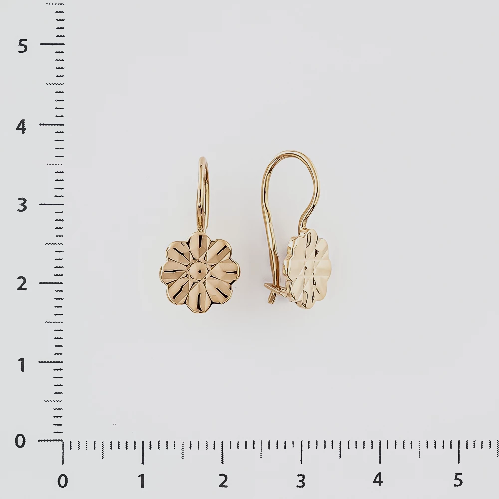 Серьги из красного золота 583 пробы