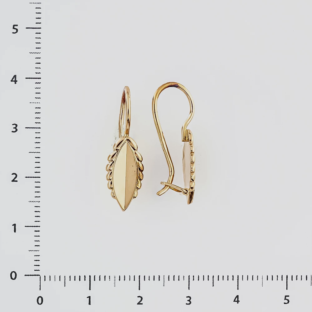Серьги из красного золота 585 пробы