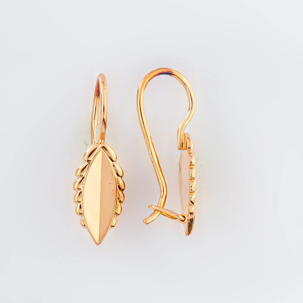 Серьги из красного золота 585 пробы