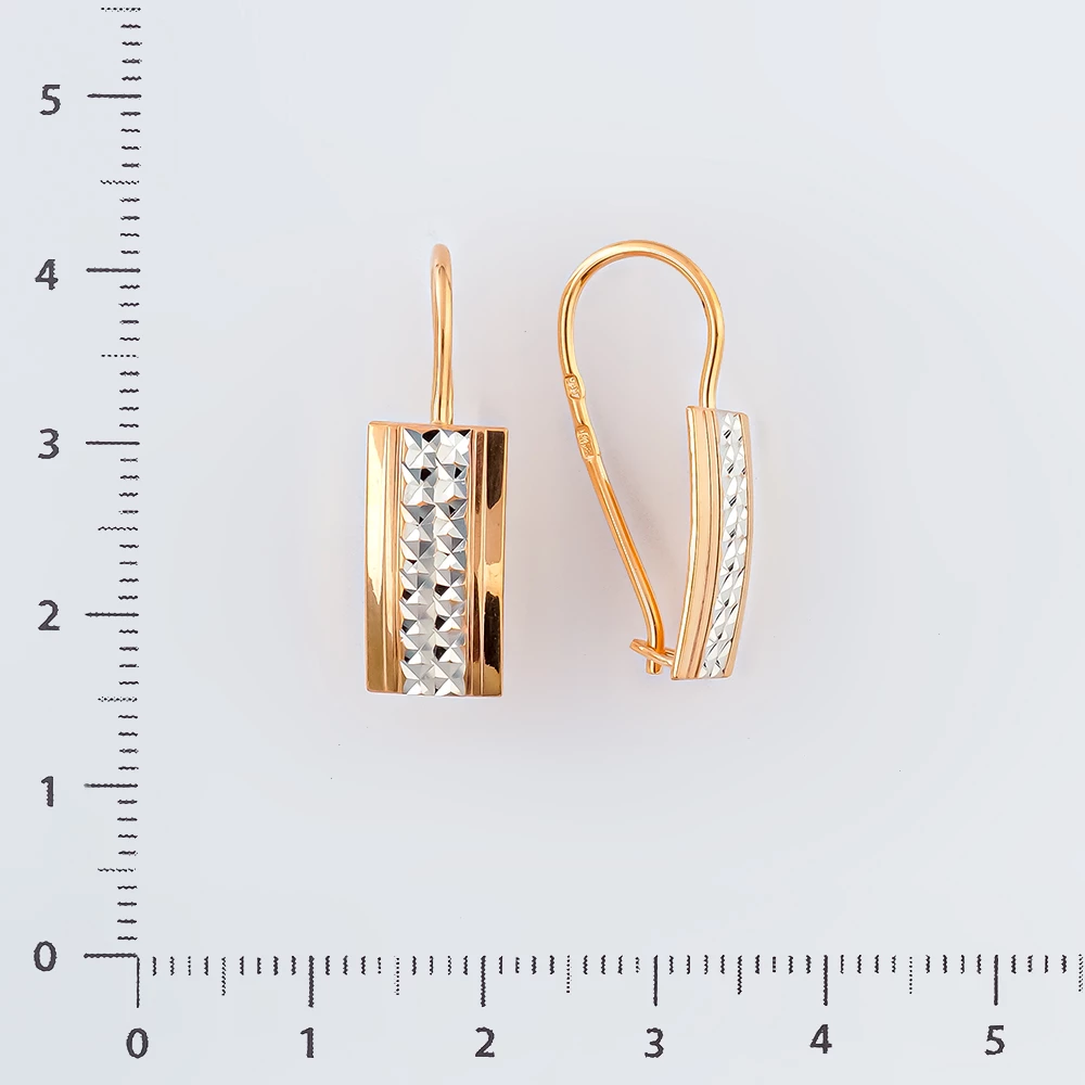 Серьги из красного золота 585 пробы