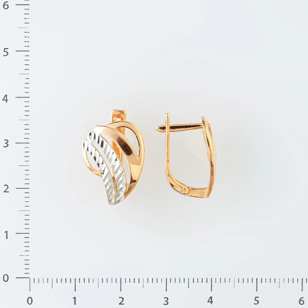 Серьги из красного золота 585 пробы