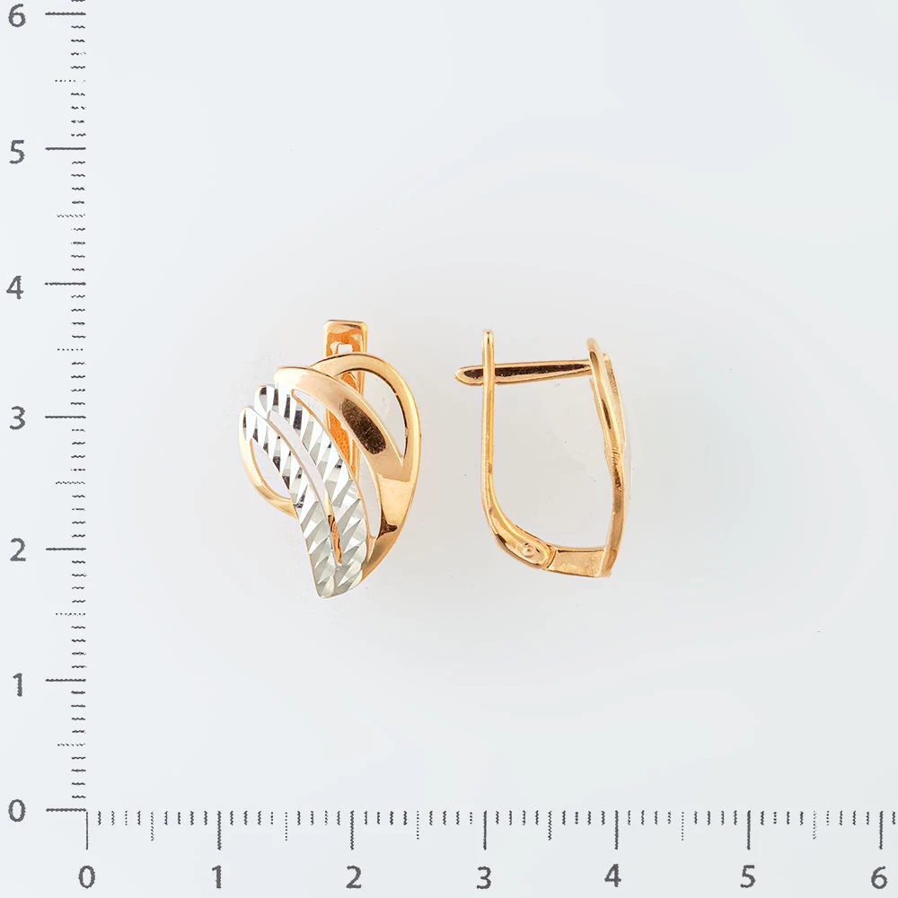 Серьги из красного золота 585 пробы