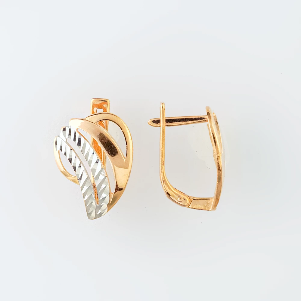 Серьги из красного золота 585 пробы