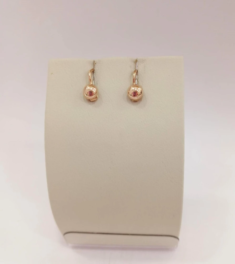 Серьги из красного золота 585 пробы