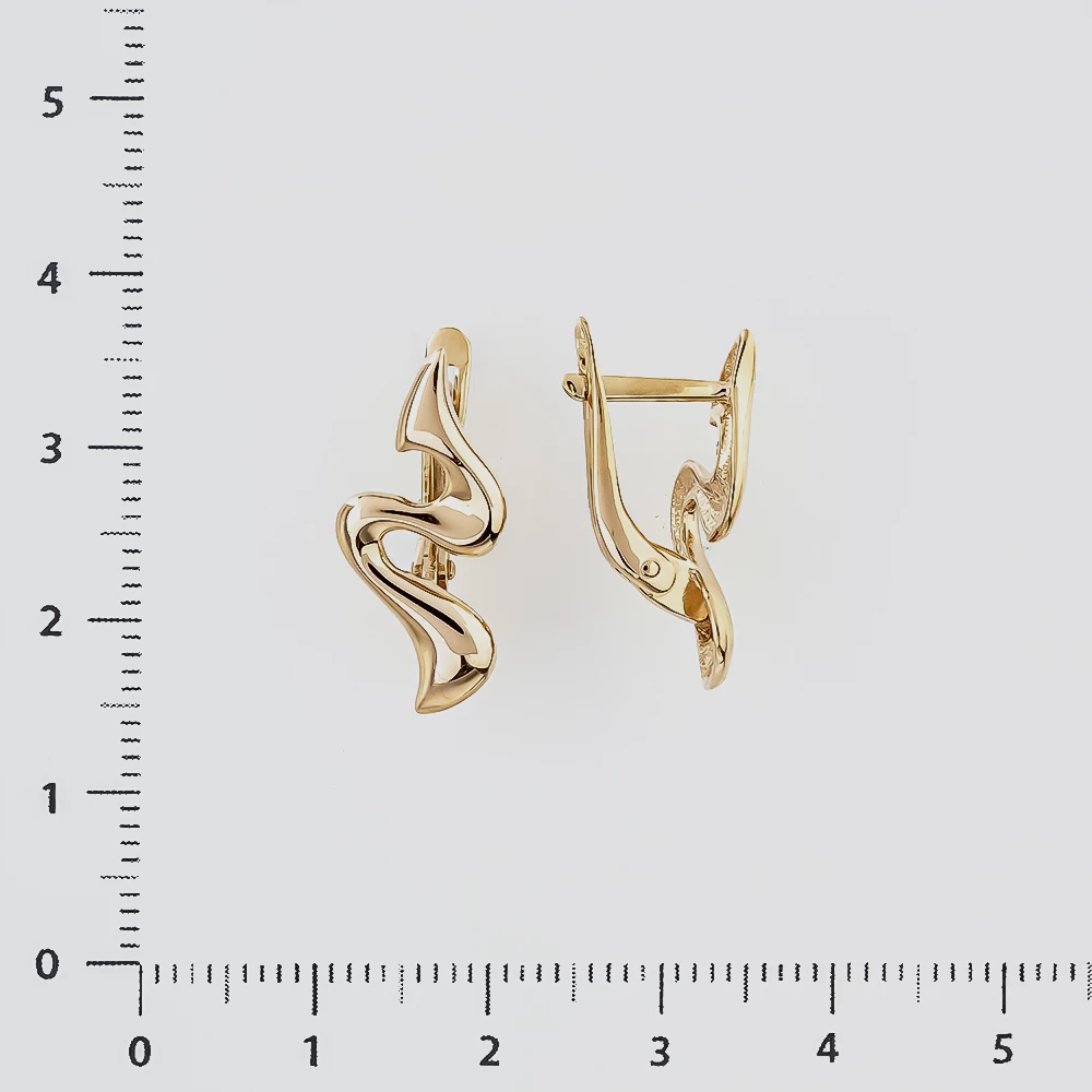 Серьги из красного золота 585 пробы