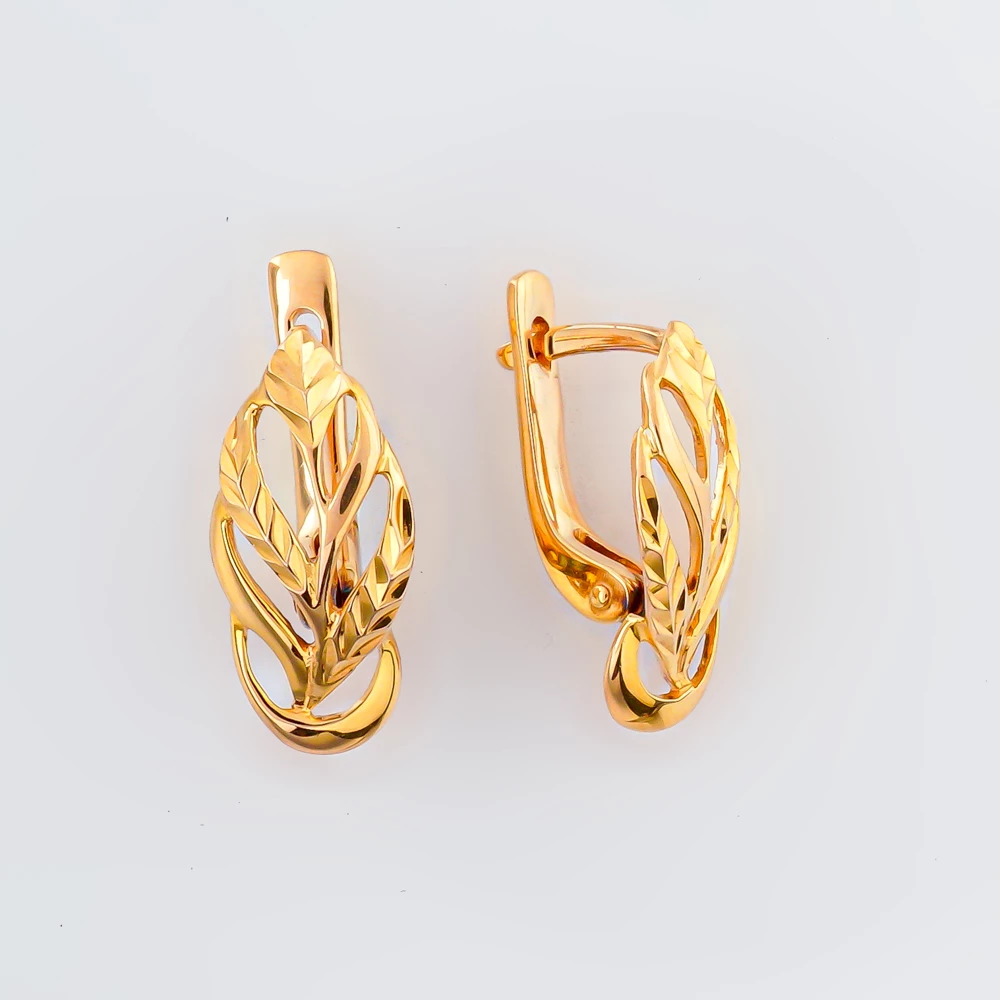 Серьги из красного золота 585 пробы