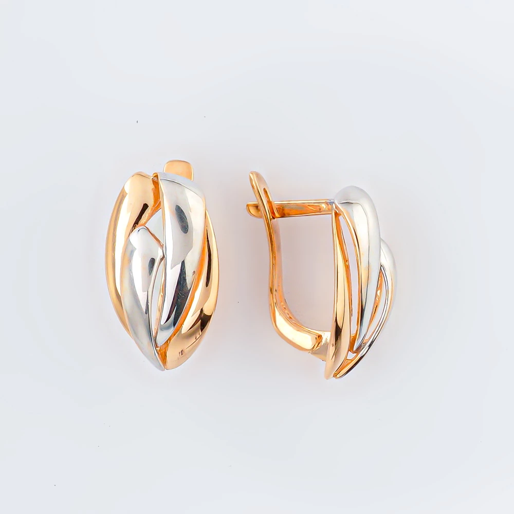 Серьги из красного золота 585 пробы