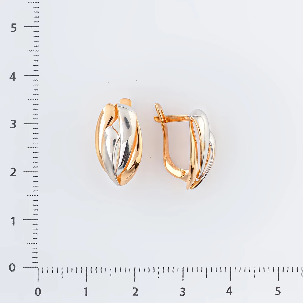 Серьги из красного золота 585 пробы