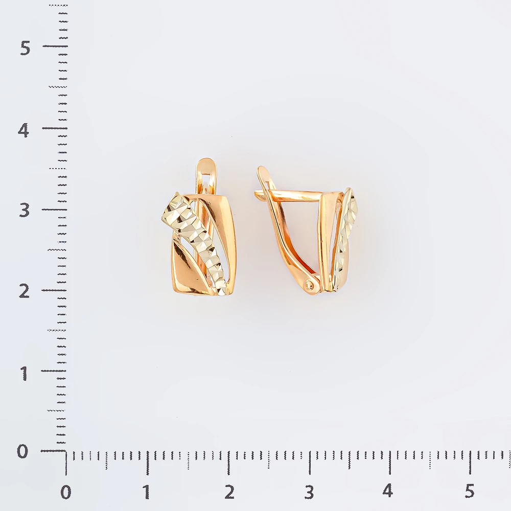 Серьги из красного золота 585 пробы