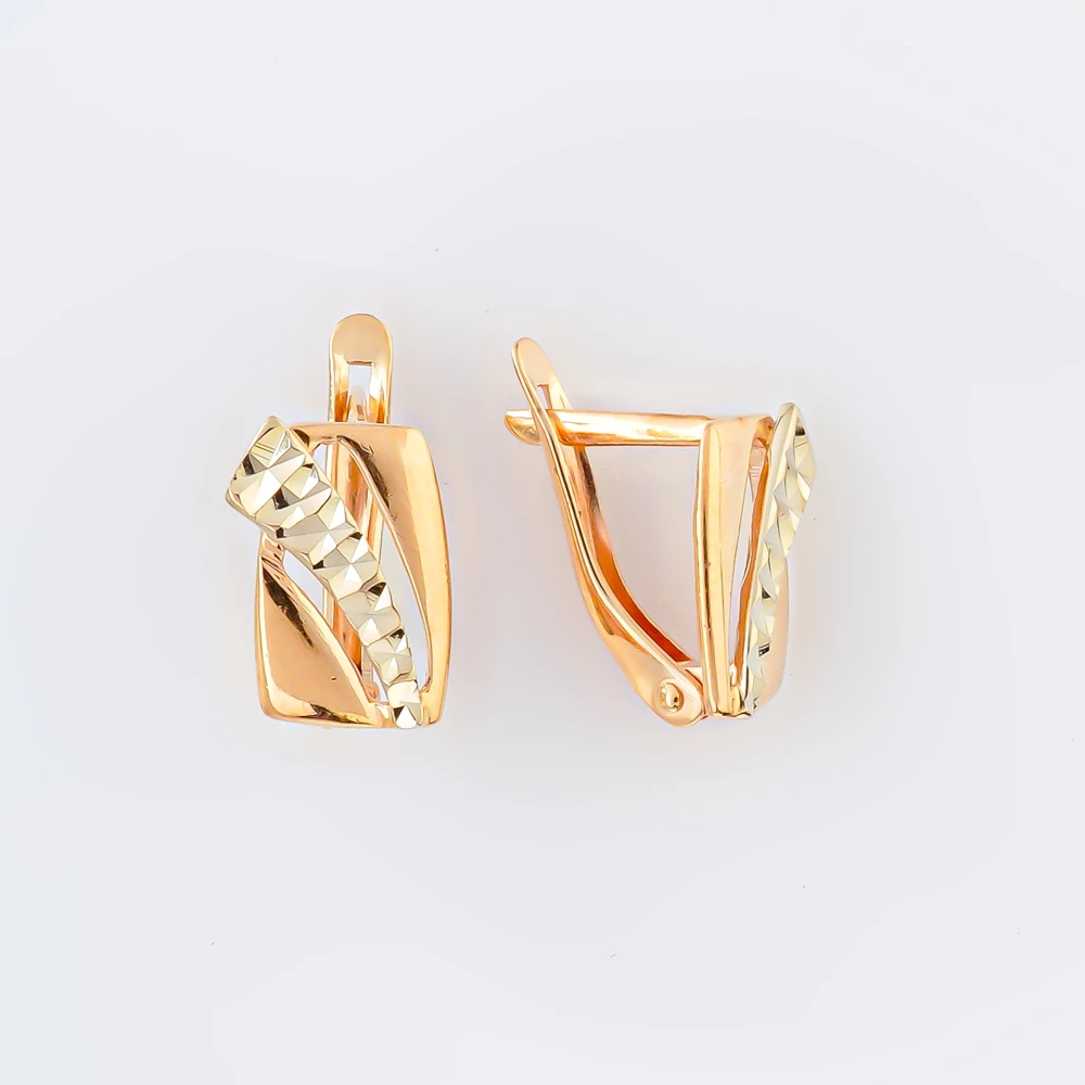 Серьги из красного золота 585 пробы
