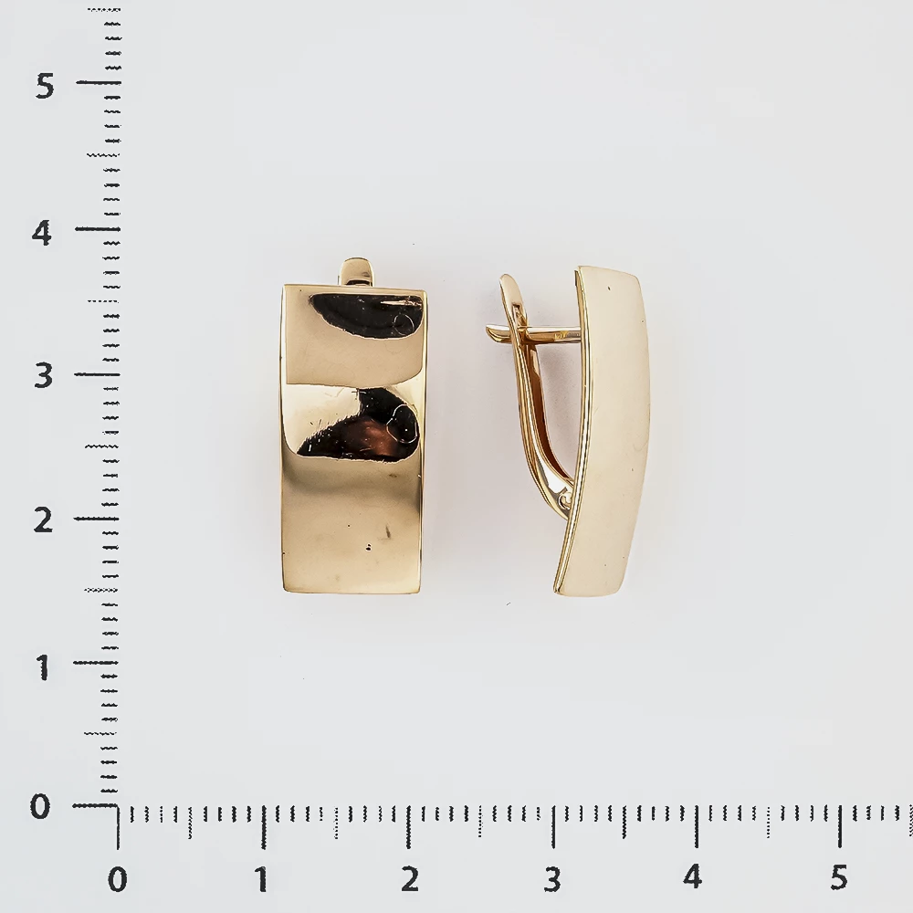 Серьги из красного золота 585 пробы