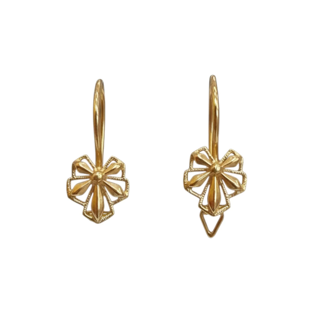 Серьги из красного золота 583 пробы