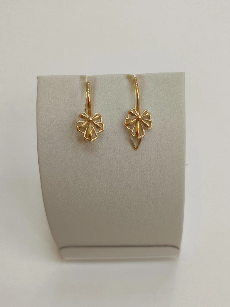 Серьги из красного золота 583 пробы