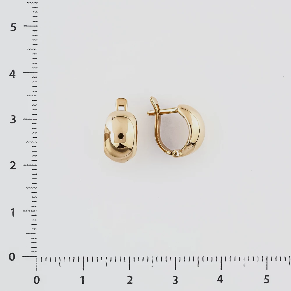 Серьги из красного золота 585 пробы