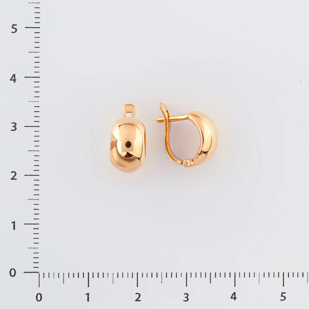 Серьги из красного золота 585 пробы