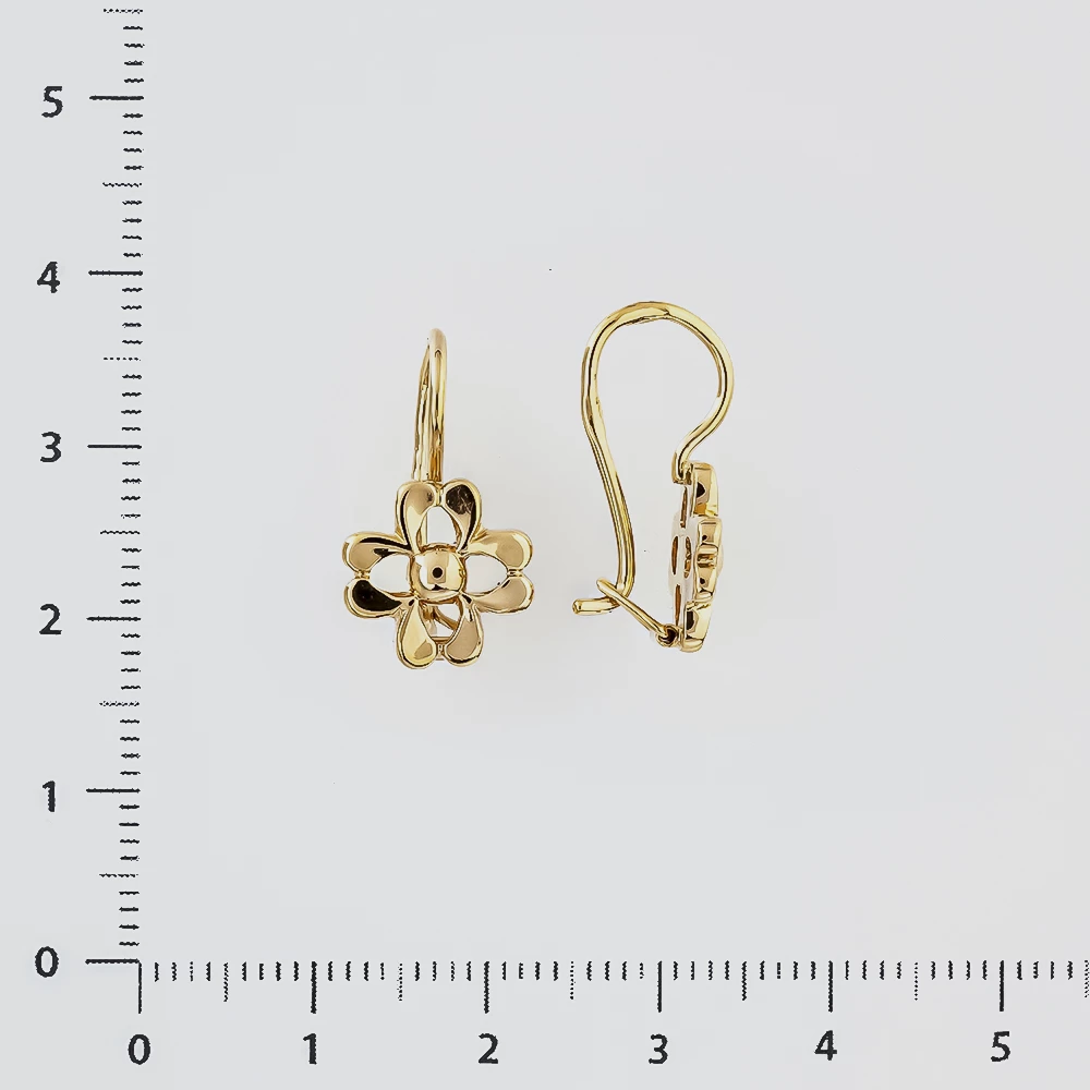 Серьги из красного золота 583 пробы