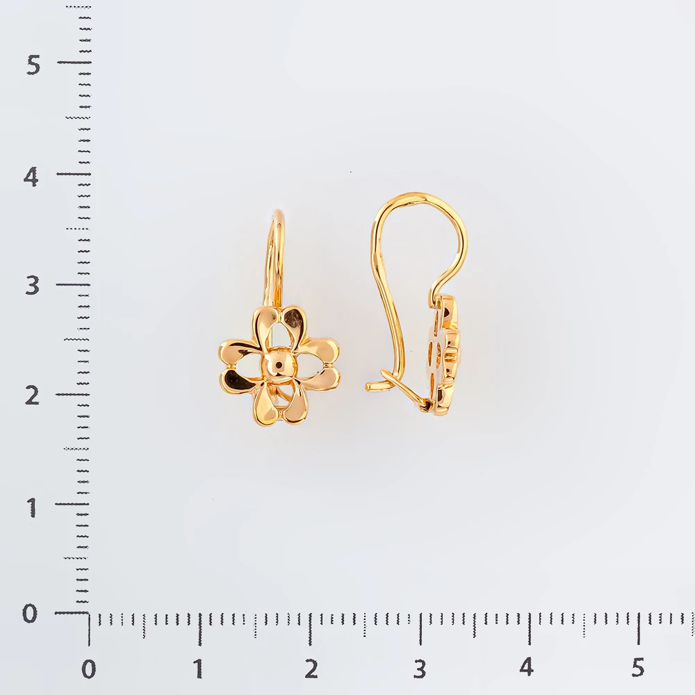 Серьги из красного золота 583 пробы