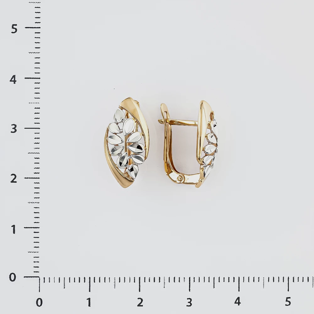 Серьги из красного золота 585 пробы
