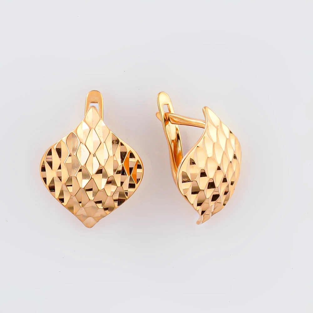 Серьги из красного золота 585 пробы