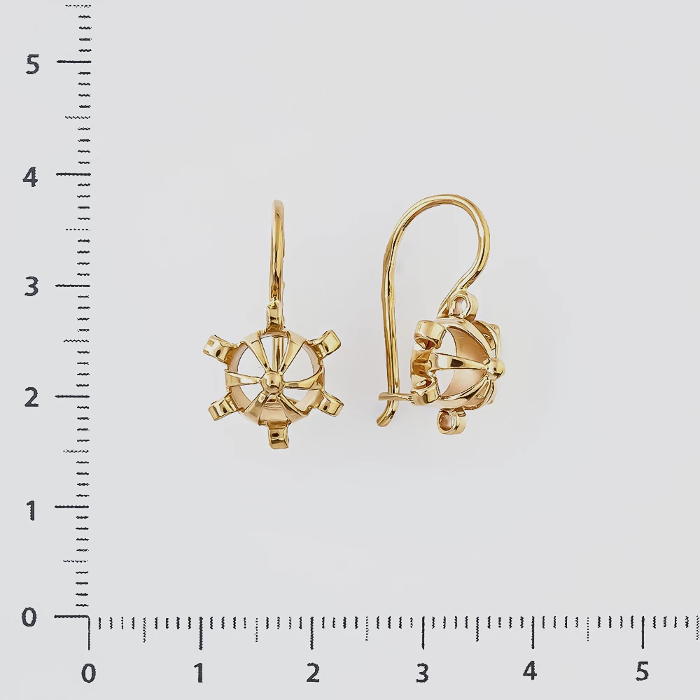 Серьги из красного золота 583 пробы