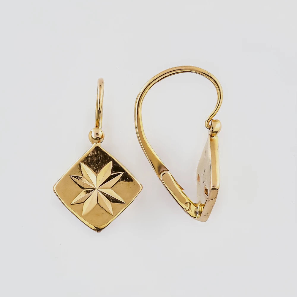 Серьги из красного золота 583 пробы