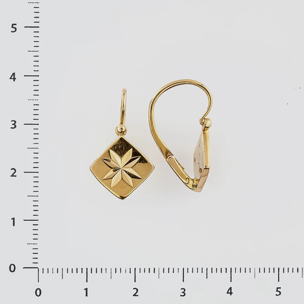 Серьги из красного золота 583 пробы