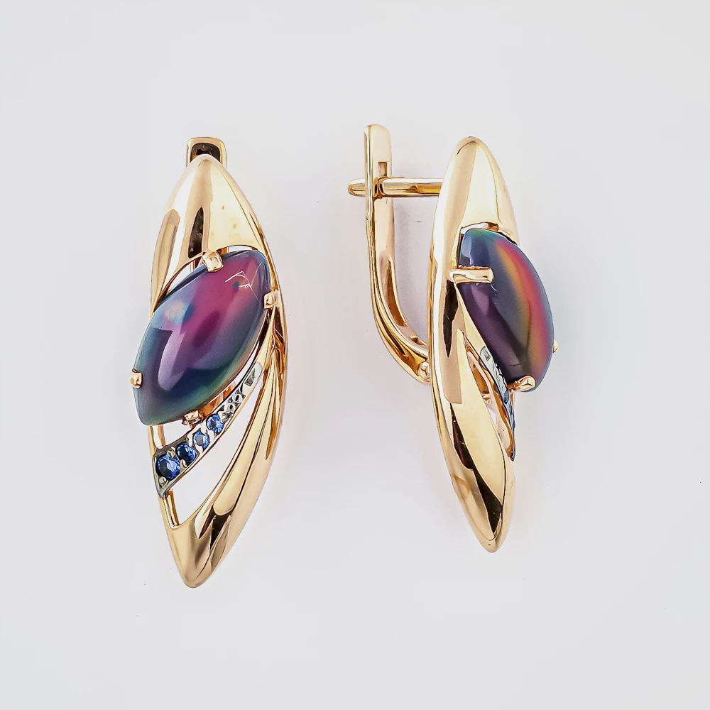 Серьги из красного золота 585 пробы