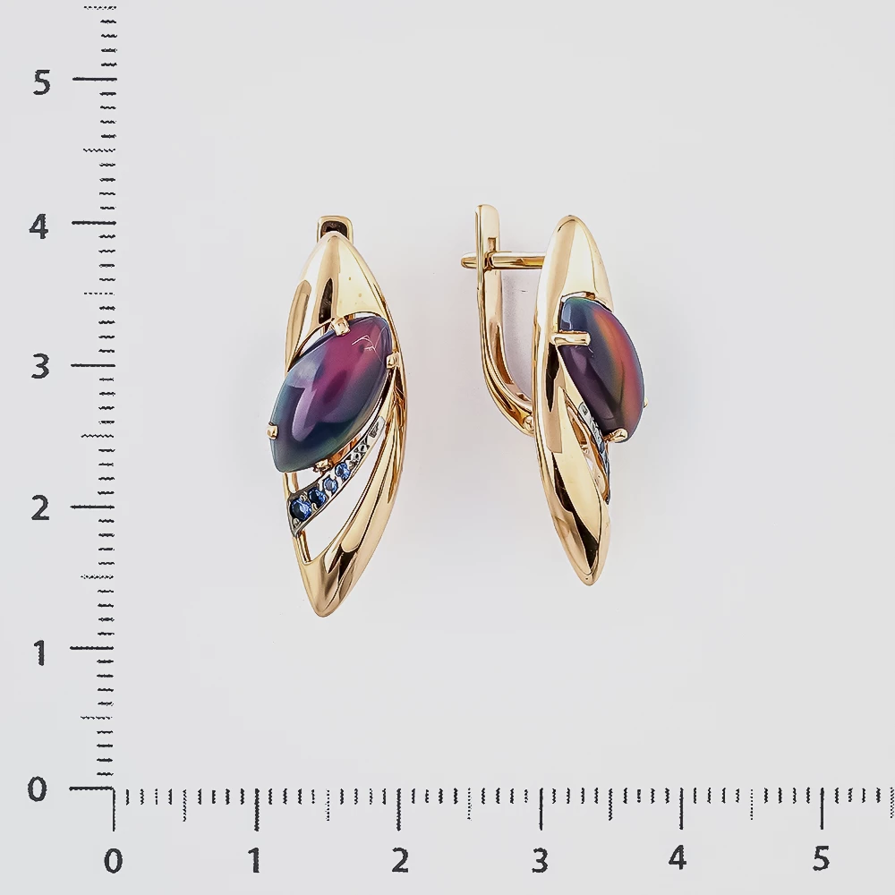 Серьги из красного золота 585 пробы