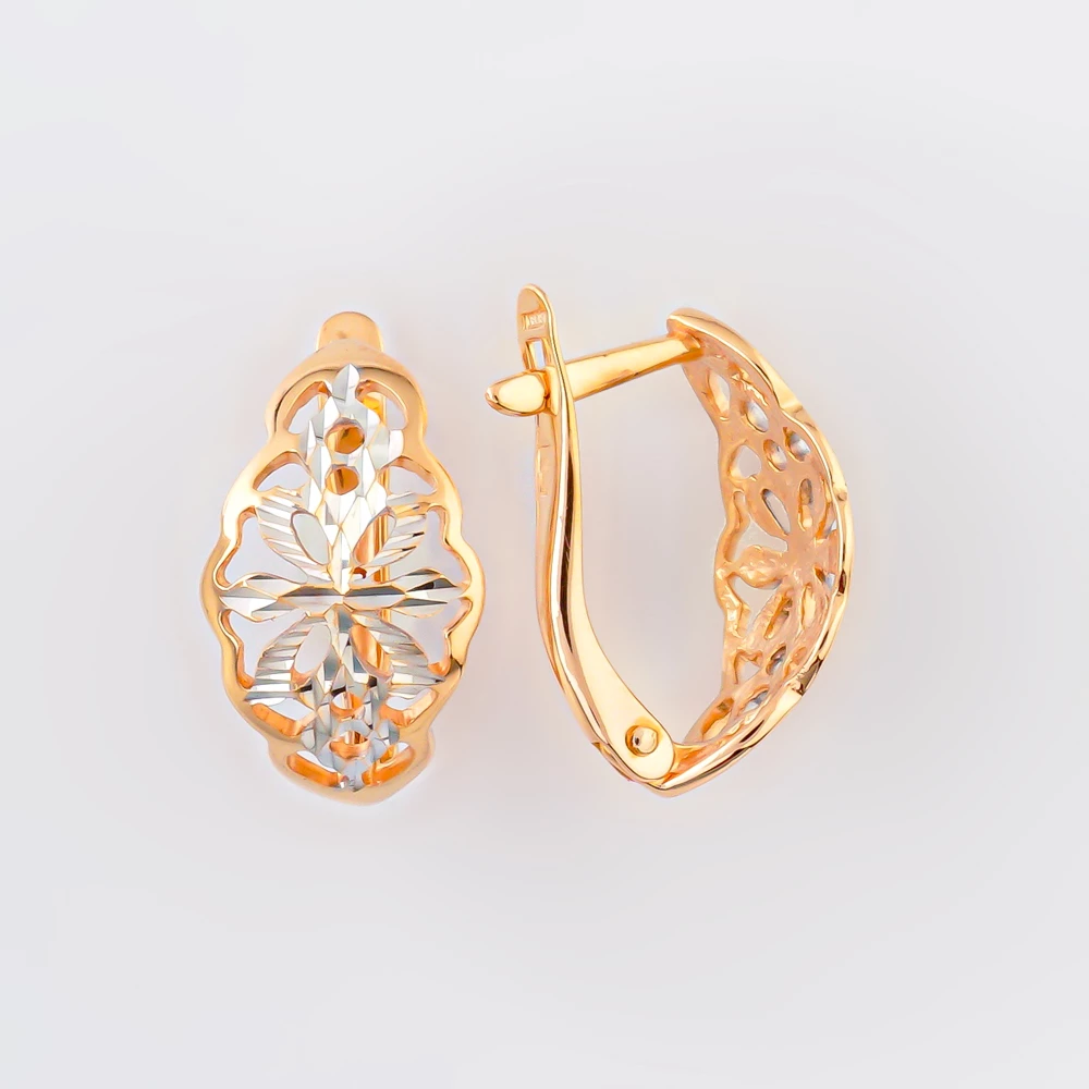 Серьги из красного золота 585 пробы